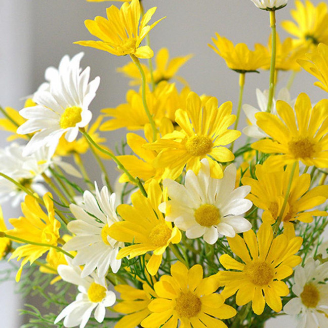 5 Heads Artificial Flower UV Resistant Silk Colorful Fake Flower Decor Handcraft Flower Model Wild Floral Arrangements Home Decor 5 Heads Artificial Flower UV Resistant Silk Colorful Fake Flower Decor Handcraft Flower Model Wild Floral Arrangements Home Decor