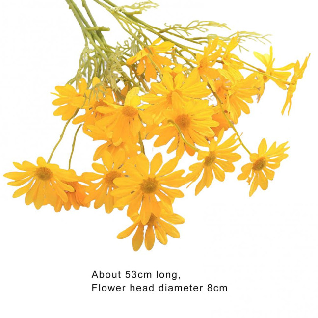 5 Heads Artificial Flower UV Resistant Silk Colorful Fake Flower Decor Handcraft Flower Model Wild Floral Arrangements Home Decor 5 Heads Artificial Flower UV Resistant Silk Colorful Fake Flower Decor Handcraft Flower Model Wild Floral Arrangements Home Decor