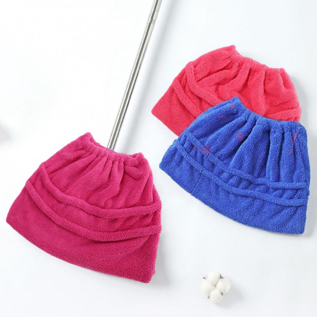 Mop Cover Super Soft Universal Highly Absorbent Fade-Resistant Wide Application Remove Dust Coral Fleece Quick Dry Mop Cover Cleaning Accessories for Home