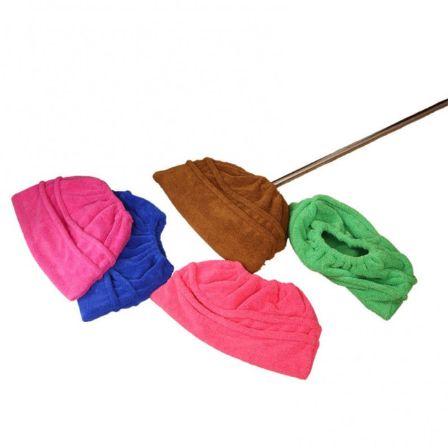 Mop Cover Super Soft Universal Highly Absorbent Fade-Resistant Wide Application Remove Dust Coral Fleece Quick Dry Mop Cover Cleaning Accessories for Home