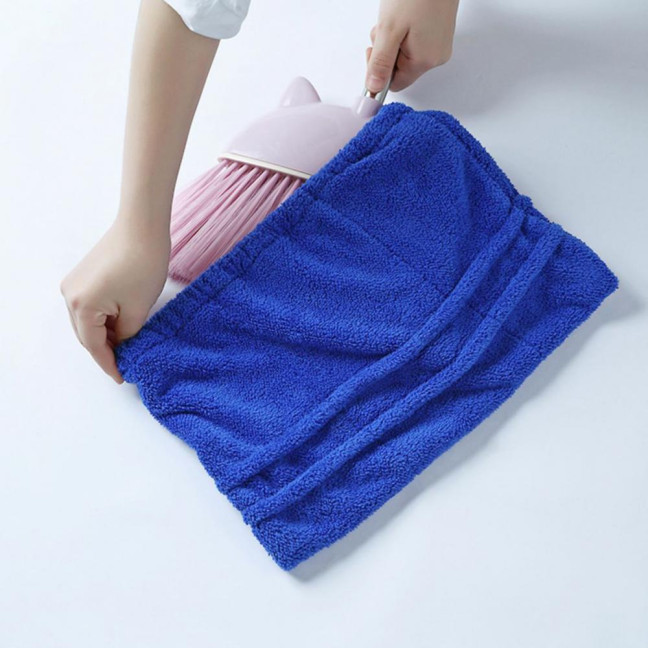 Mop Cover Super Soft Universal Highly Absorbent Fade-Resistant Wide Application Remove Dust Coral Fleece Quick Dry Mop Cover Cleaning Accessories for Home