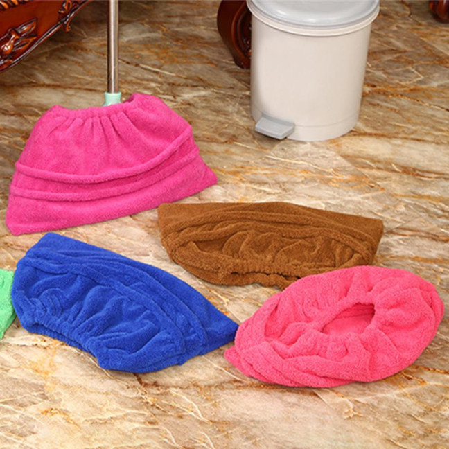 Mop Cover Super Soft Universal Highly Absorbent Fade-Resistant Wide Application Remove Dust Coral Fleece Quick Dry Mop Cover Cleaning Accessories for Home