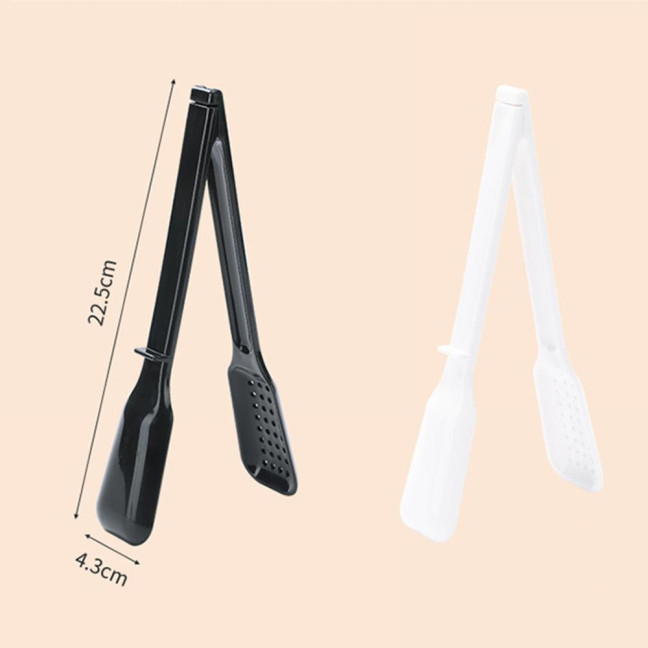 Anti-scalding 2 in 1 Food Tong Non-slip Comfortable Grip Detachable Kitchen Utensil Heat Resistant Long Handle Bread Clip