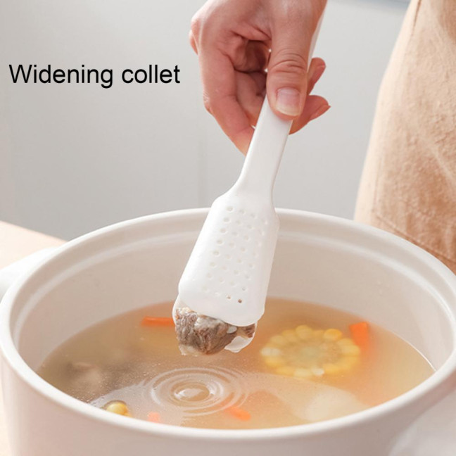 Anti-scalding 2 in 1 Food Tong Non-slip Comfortable Grip Detachable Kitchen Utensil Heat Resistant Long Handle Bread Clip