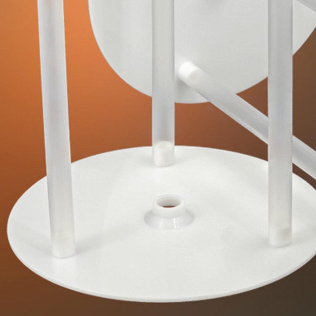 1 Set Reusable Round Cake Spacers Waterproof BPA Free Stacking Cake Stand 12 Cake Rods 4 Cake Separator Plates for Cakes of 4/6/8/10 Inches