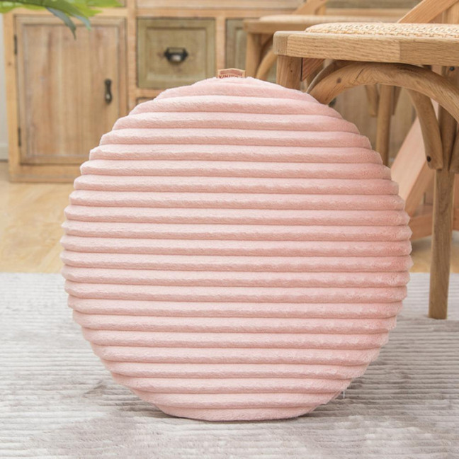 Seat Cushion Cover Soft Protective Solid Color Round Stool  Chair Seat Flannel Protector Home Decor for Banquet