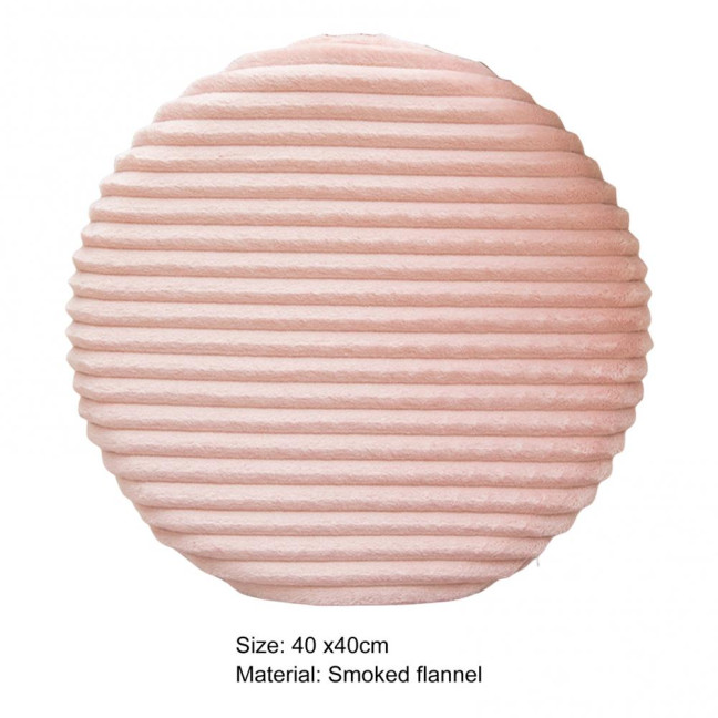 Seat Cushion Cover Soft Protective Solid Color Round Stool  Chair Seat Flannel Protector Home Decor for Banquet