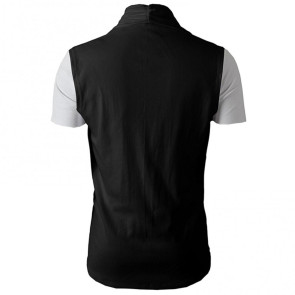  Spring Autumn Cardigan Jacket Solid Color Irregular Hem Draping Cardigan Vest Streetwear