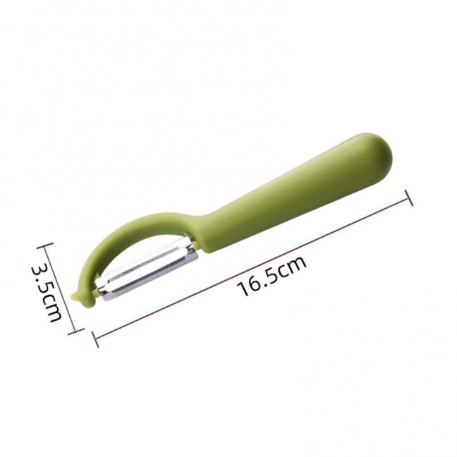 Non-slip Round Handle Comfortable Grip Fruit Peeler Easy to Clean Matte Surface Multi-functional Stainless Steel Sharp Blade Vegetable Peeler for Home