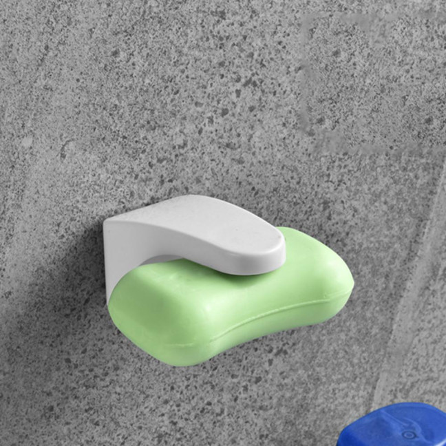 Soap Holder Easy to Use Punch-free Simple Installation Drain Design Stable Space-saving ABS Magnetic Suction Soap Storage Holder Bathroom Accessories Soap Holder Easy to Use Punch-free Simple Installation Drain Design Stable Space-saving ABS Magnetic Suction Soap Storage Holder Bathroom Accessories