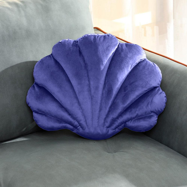 Throw Pillow Non-shedding Tear-Resistant High Elasticity Good Rebound Full Filling Breathable Shell Shape Throw Pillow Doll Home Decor