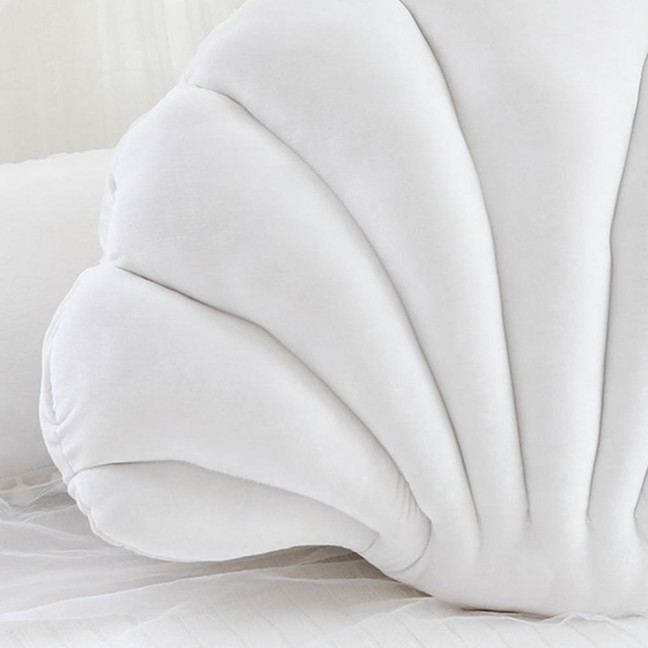 Throw Pillow Non-shedding Tear-Resistant High Elasticity Good Rebound Full Filling Breathable Shell Shape Throw Pillow Doll Home Decor