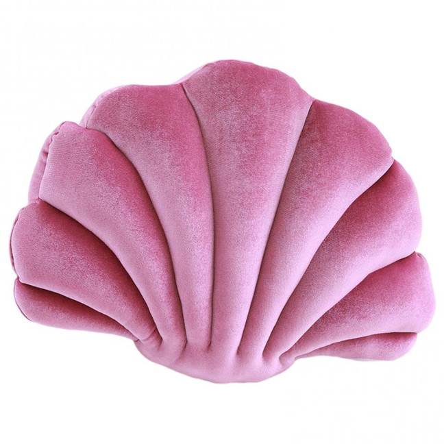 Throw Pillow Non-shedding Tear-Resistant High Elasticity Good Rebound Full Filling Breathable Shell Shape Throw Pillow Doll Home Decor