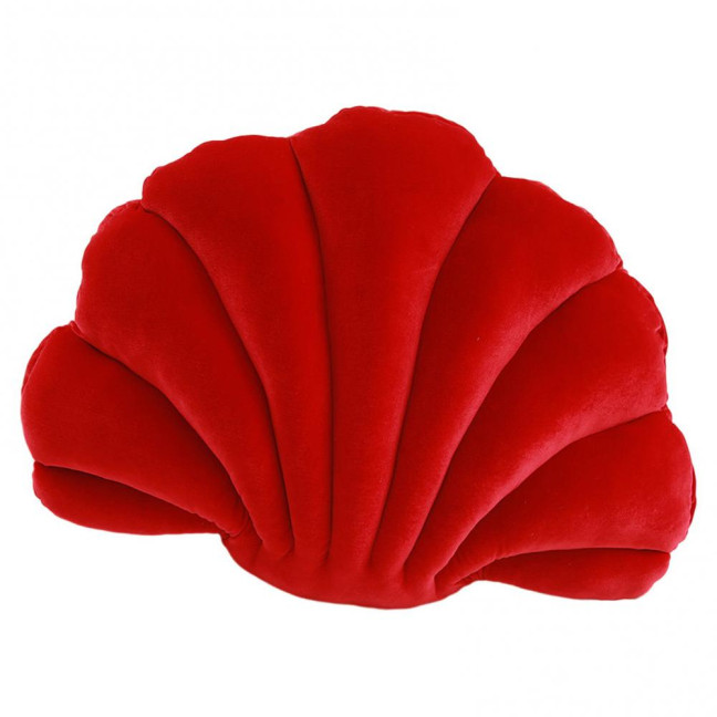 Throw Pillow Non-shedding Tear-Resistant High Elasticity Good Rebound Full Filling Breathable Shell Shape Throw Pillow Doll Home Decor