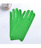 1 Pair Short Thin Dance Gloves Breathable Non-slip Sweat-absorption Milk Silk Satin Stretch Gloves Costume Accessories