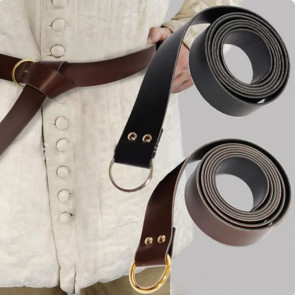Retro Medieval Belt Renaissance O-shaped Ring Imitation Leather Fighting Knight Belt Unisex Waistband Clothes Accessories