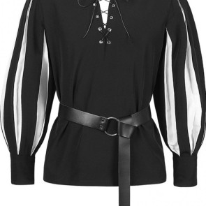 Retro Medieval Belt Renaissance O-shaped Ring Imitation Leather Fighting Knight Belt Unisex Waistband Clothes Accessories