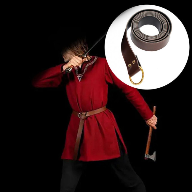 Retro Medieval Belt Renaissance O-shaped Ring Imitation Leather Fighting Knight Belt Unisex Waistband Clothes Accessories Retro Medieval Belt Renaissance O-shaped Ring Imitation Leather Fighting Knight Belt Unisex Waistband Clothes Accessories
