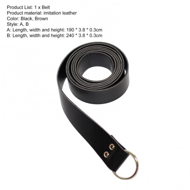 Retro Medieval Belt Renaissance O-shaped Ring Imitation Leather Fighting Knight Belt Unisex Waistband Clothes Accessories Retro Medieval Belt Renaissance O-shaped Ring Imitation Leather Fighting Knight Belt Unisex Waistband Clothes Accessories