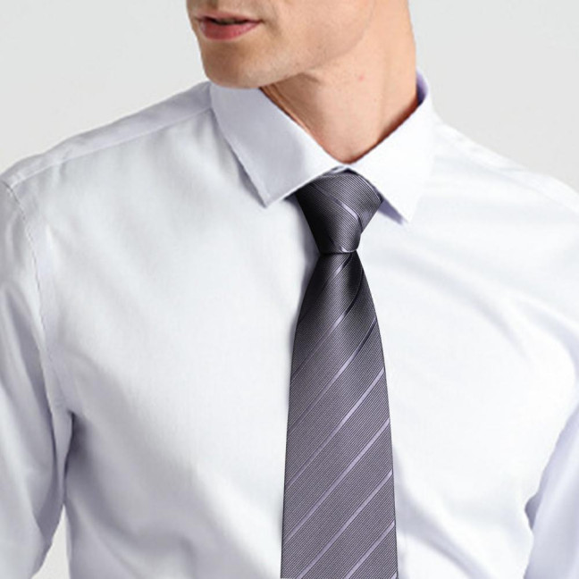 Men Tie Business Tie Work Formal Occasion Stripe Silky Smooth Anti-wrinkle Adjustable Lightweight Clothes Matching Party Wedding Necktie 