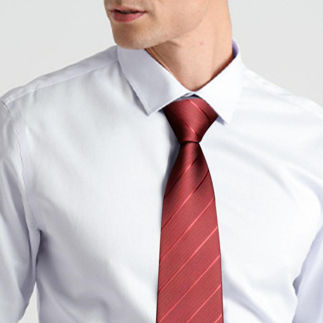 Men Tie Business Tie Work Formal Occasion Stripe Silky Smooth Anti-wrinkle Adjustable Lightweight Clothes Matching Party Wedding Necktie 