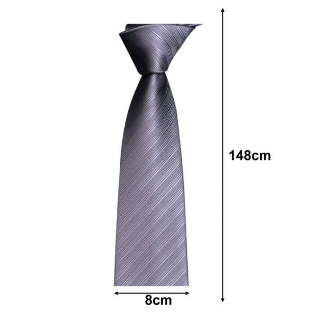 Men Tie Business Tie Work Formal Occasion Stripe Silky Smooth Anti-wrinkle Adjustable Lightweight Clothes Matching Party Wedding Necktie 