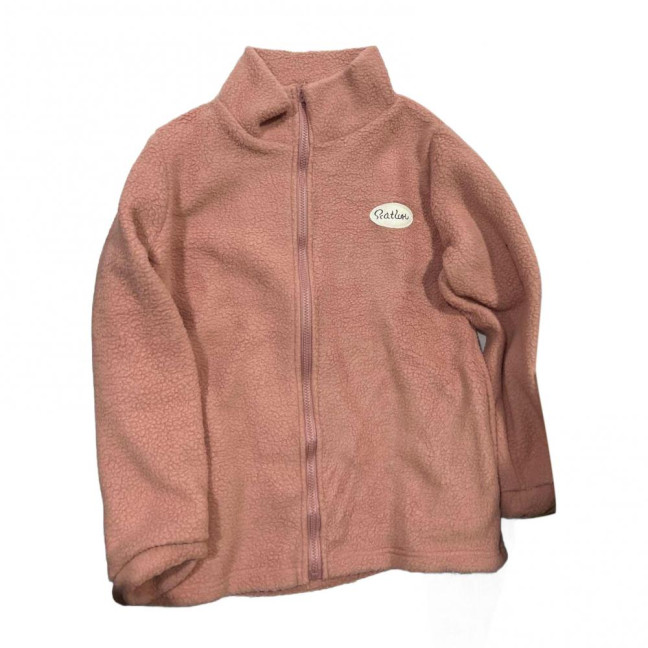 Women Winter Sherpa Coat Fuzzy Warm Solid Color Stand Collar Loose Fit Zipper Closure Dual Pocket Drop Shoulder Long Sleeves Ladies Female Coat Outwear