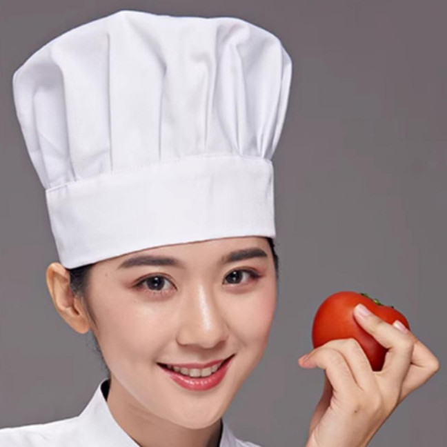 Kitchen Catering Work Chef Hat Men Women Solid Color White Chef Hat Anti Hair Loss Baking Cooking Costume Hat Kitchen Catering Work Chef Hat Men Women Solid Color White Chef Hat Anti Hair Loss Baking Cooking Costume Hat