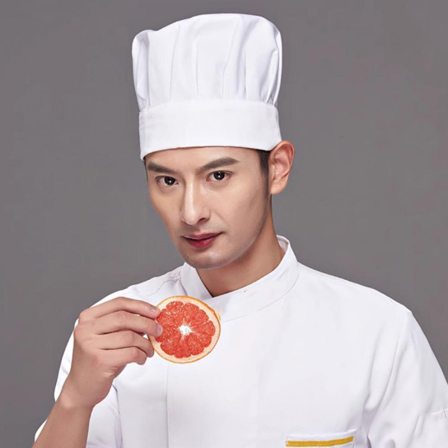 Kitchen Catering Work Chef Hat Men Women Solid Color White Chef Hat Anti Hair Loss Baking Cooking Costume Hat Kitchen Catering Work Chef Hat Men Women Solid Color White Chef Hat Anti Hair Loss Baking Cooking Costume Hat