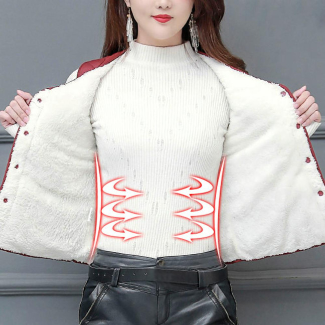 Women Winter Vest Coat Padded Solid Color Sleeveless Thick Soft Slim Fit Single-breasted Cardigan V Neck Windproof Warm Lady Waistcoat 