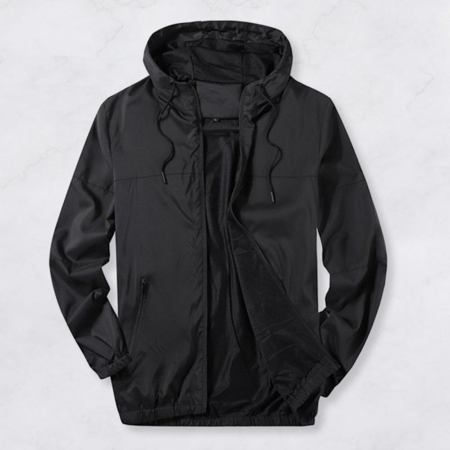 Men Fall Winter Coat Mesh Breathable Hooded Drawstring Long Sleeve Plus Size Zipper Closure Camouflage Print Smooth Mid Length Pockets Elastic Cuff Men Jacket 