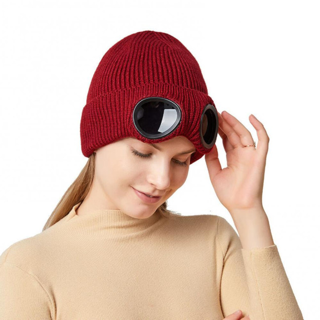 Glasses Knitted Hat Unisex Bomber Hat Solid Color Elastic Soft Warm Anti-slip Regular Fit Ear Protection Windproof Decorative Winter Beanie Headwear Glasses Knitted Hat Unisex Bomber Hat Solid Color Elastic Soft Warm Anti-slip Regular Fit Ear Protection Windproof Decorative Winter Beanie Headwear