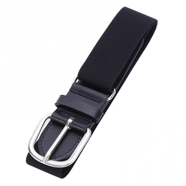 Adult Baseball Belt Elastic Band Adjustable Length Imitation Leather Baseball Softball Belt Unisex Vibrant Color Waistband