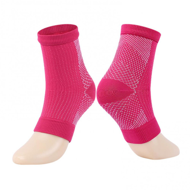 1 Pair Unisex Compression Ankle Cuffs Mid-tube High Elasticity Open-toe Socks Neuropathy Ankle Sleeves Sport Ankle Support for Unrestricted Movement And Improved Circulation