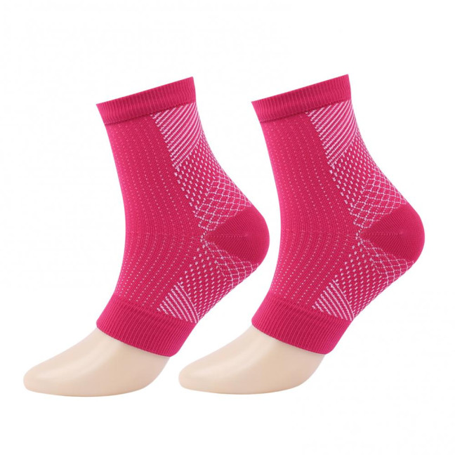1 Pair Unisex Compression Ankle Cuffs Mid-tube High Elasticity Open-toe Socks Neuropathy Ankle Sleeves Sport Ankle Support for Unrestricted Movement And Improved Circulation