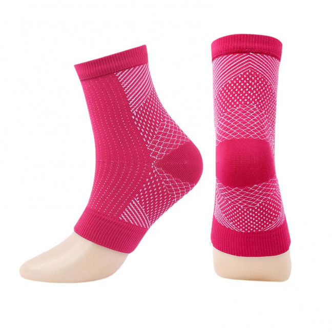 1 Pair Unisex Compression Ankle Cuffs Mid-tube High Elasticity Open-toe Socks Neuropathy Ankle Sleeves Sport Ankle Support for Unrestricted Movement And Improved Circulation