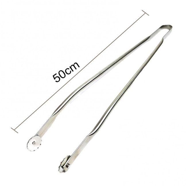 BBQ Tongs Stainless Steel Sausage Turning Grill Tongs for Bacon Steak Meat Vegetables Long Handle BBQ Grill Flipping Tongs Food-Grade Kitchen Cooking Tongs