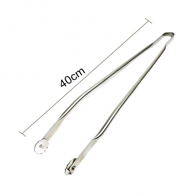 BBQ Tongs Stainless Steel Sausage Turning Grill Tongs for Bacon Steak Meat Vegetables Long Handle BBQ Grill Flipping Tongs Food-Grade Kitchen Cooking Tongs