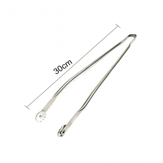 BBQ Tongs Stainless Steel Sausage Turning Grill Tongs for Bacon Steak Meat Vegetables Long Handle BBQ Grill Flipping Tongs Food-Grade Kitchen Cooking Tongs