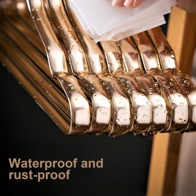 Clothes Hanger Max Load Bearing Anti-rust Aluminum Alloy Smooth Windproof Smooth Non-Slip Suit Coat Hanger Clothing Driying Rack Wardrobe Organizer