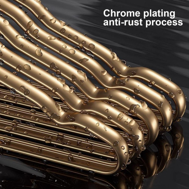 Clothes Hanger Max Load Bearing Anti-rust Aluminum Alloy Smooth Windproof Smooth Non-Slip Suit Coat Hanger Clothing Driying Rack Wardrobe Organizer