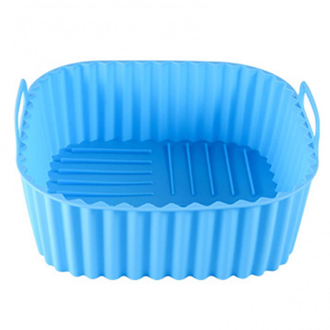 Silicone Air Fryer Basket Tray Square Reusable Silicone Pot for 7QT Air Fryer BPA-Free Steamer Oven Liner Easy Clean Air Fryer Accessory with Handles Silicone Air Fryer Basket Tray Square Reusable Silicone Pot for 7QT Air Fryer BPA-Free Steamer Oven Liner Easy Clean Air Fryer Accessory with Handles