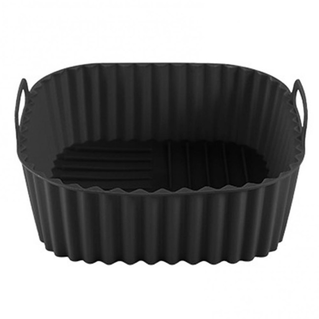 Silicone Air Fryer Basket Tray Square Reusable Silicone Pot for 7QT Air Fryer BPA-Free Steamer Oven Liner Easy Clean Air Fryer Accessory with Handles Silicone Air Fryer Basket Tray Square Reusable Silicone Pot for 7QT Air Fryer BPA-Free Steamer Oven Liner Easy Clean Air Fryer Accessory with Handles