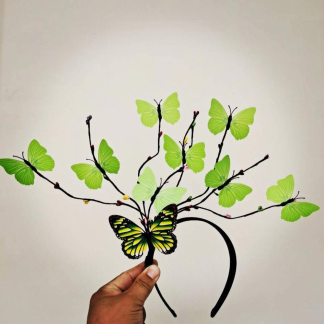 Colorful Butterflies Hair Hoop Girl Headband Crown Adjustable Tea Party Halloween Costume Adult Kid Headpiece Colorful Butterflies Hair Hoop Girl Headband Crown Adjustable Tea Party Halloween Costume Adult Kid Headpiece