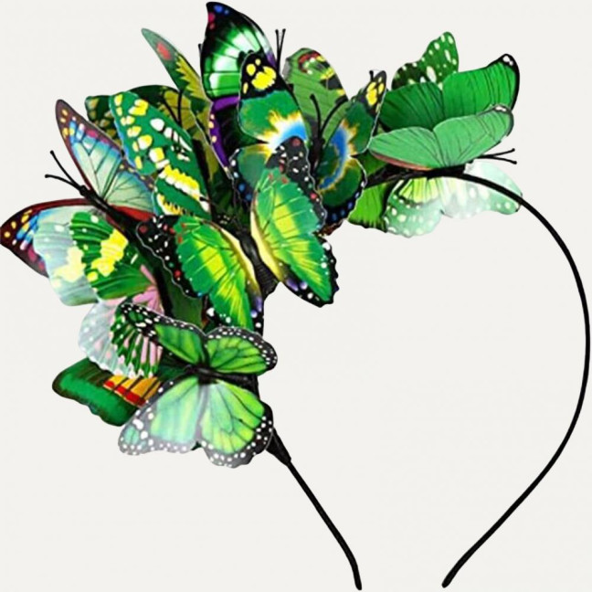 Colorful Butterflies Hair Hoop Girl Headband Crown Adjustable Tea Party Halloween Costume Adult Kid Headpiece Colorful Butterflies Hair Hoop Girl Headband Crown Adjustable Tea Party Halloween Costume Adult Kid Headpiece