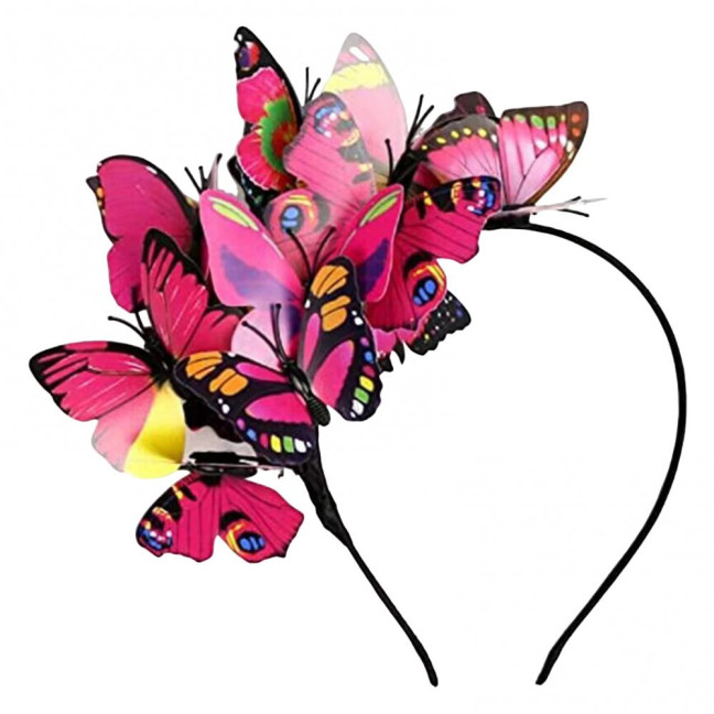 Colorful Butterflies Hair Hoop Girl Headband Crown Adjustable Tea Party Halloween Costume Adult Kid Headpiece Colorful Butterflies Hair Hoop Girl Headband Crown Adjustable Tea Party Halloween Costume Adult Kid Headpiece