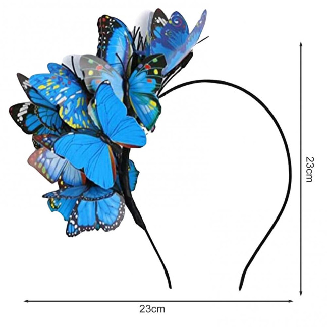 Colorful Butterflies Hair Hoop Girl Headband Crown Adjustable Tea Party Halloween Costume Adult Kid Headpiece Colorful Butterflies Hair Hoop Girl Headband Crown Adjustable Tea Party Halloween Costume Adult Kid Headpiece