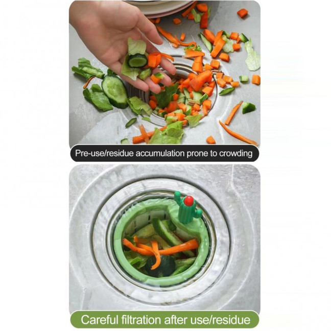2 Pcs Kitchen Sink Strainer Multifunctional Household Cactus Strainer Press Type Automatic Dumping Sink Drainage Basket for Kitchen Hands-free Waste Filtering 2 Pcs Kitchen Sink Strainer Multifunctional Household Cactus Strainer Press Type Automatic Dumping Sink Drainage Basket for Kitchen Hands-free Waste Filtering