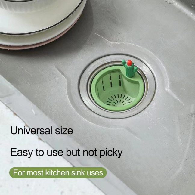 2 Pcs Kitchen Sink Strainer Multifunctional Household Cactus Strainer Press Type Automatic Dumping Sink Drainage Basket for Kitchen Hands-free Waste Filtering 2 Pcs Kitchen Sink Strainer Multifunctional Household Cactus Strainer Press Type Automatic Dumping Sink Drainage Basket for Kitchen Hands-free Waste Filtering