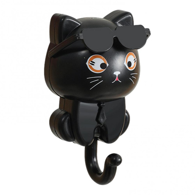 Storage Hook Strong Load-bearing Waterproof Cartoon Cat Shaped Coat Hook Scarf Bag Hanger Hook Wall Decoration